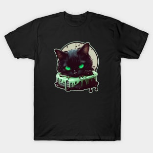 Cute Kitty Cat Love to Bite Cake T-Shirt